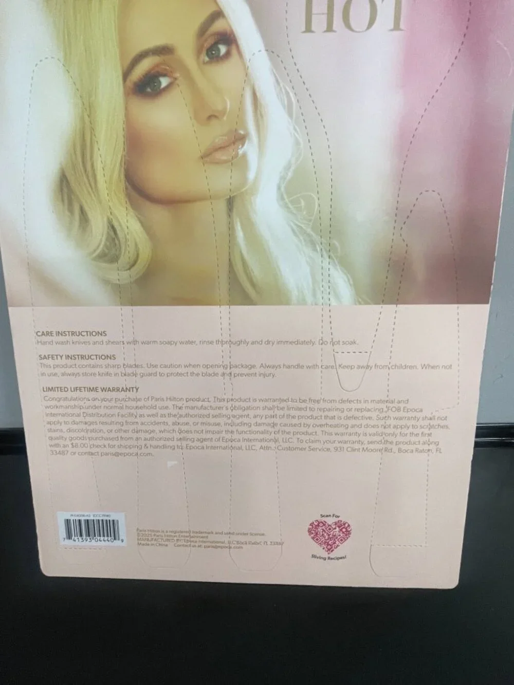Paris Hilton Pink 5 Piece Cutlery Knife Set NIP
